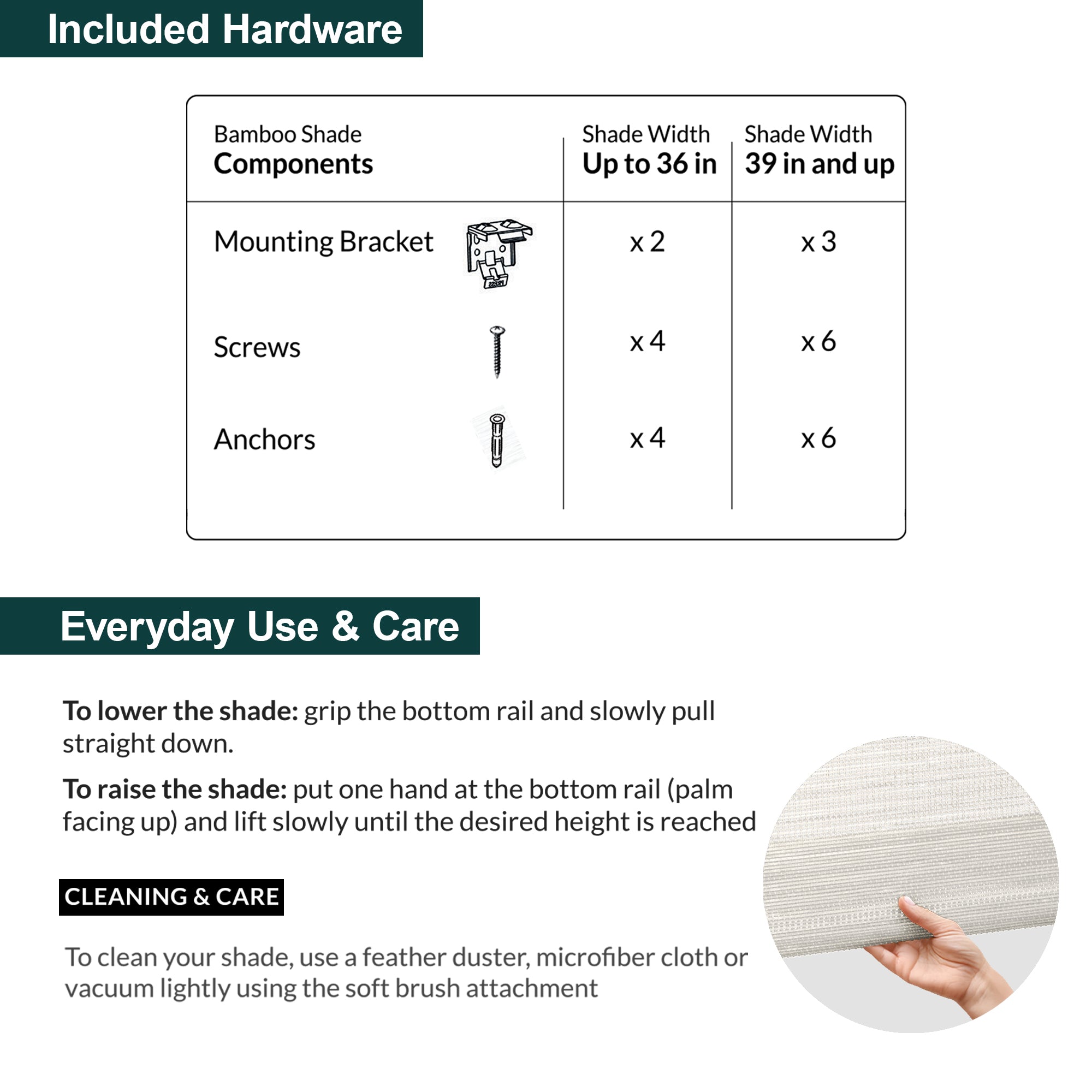 Custom Bamboo Shades – Light Filtering, Mesh