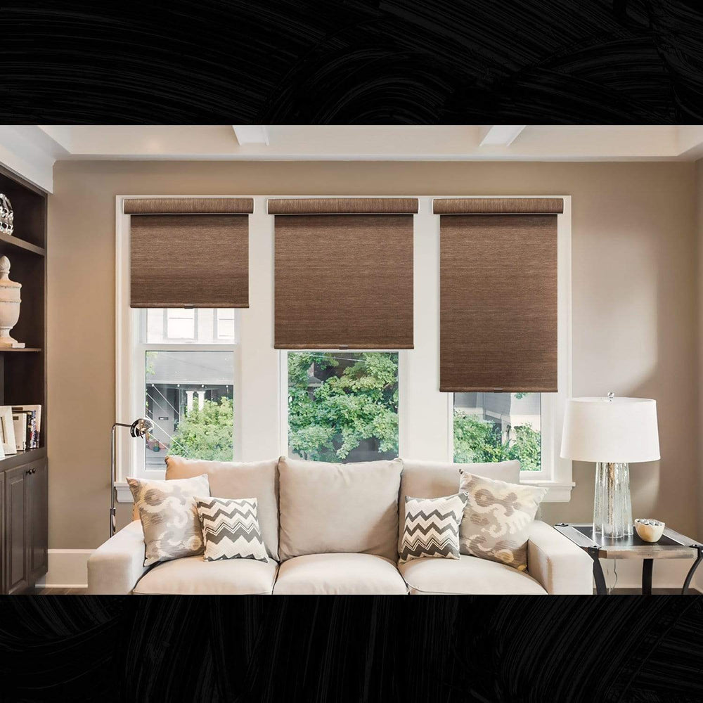 Chicology Roller Shades Felton Truffle / 20"W X 72"H Cordless Roller Shades, Felton Truffle RSDFT2072