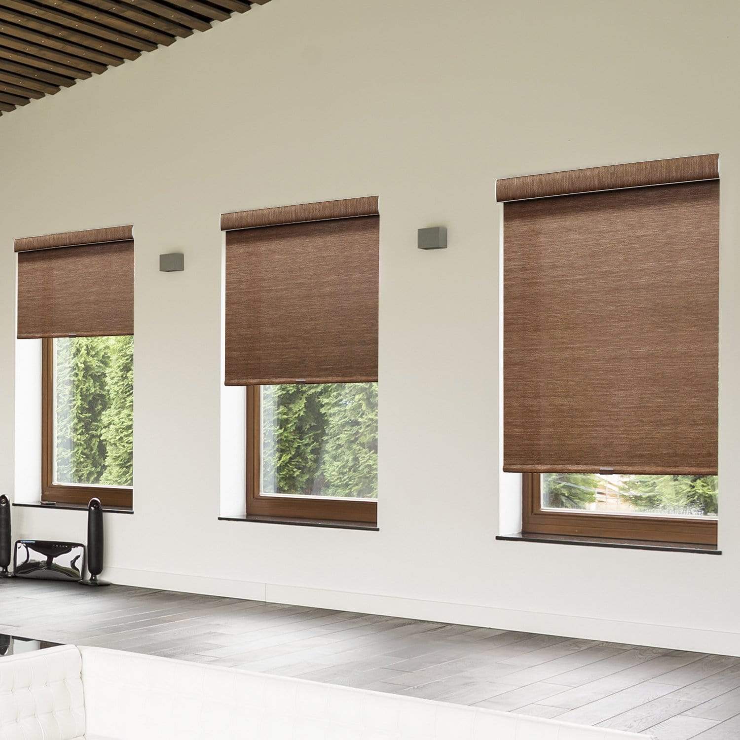 Chicology Roller Shades Felton Truffle / 20"W X 72"H Cordless Roller Shades, Felton Truffle RSDFT2072