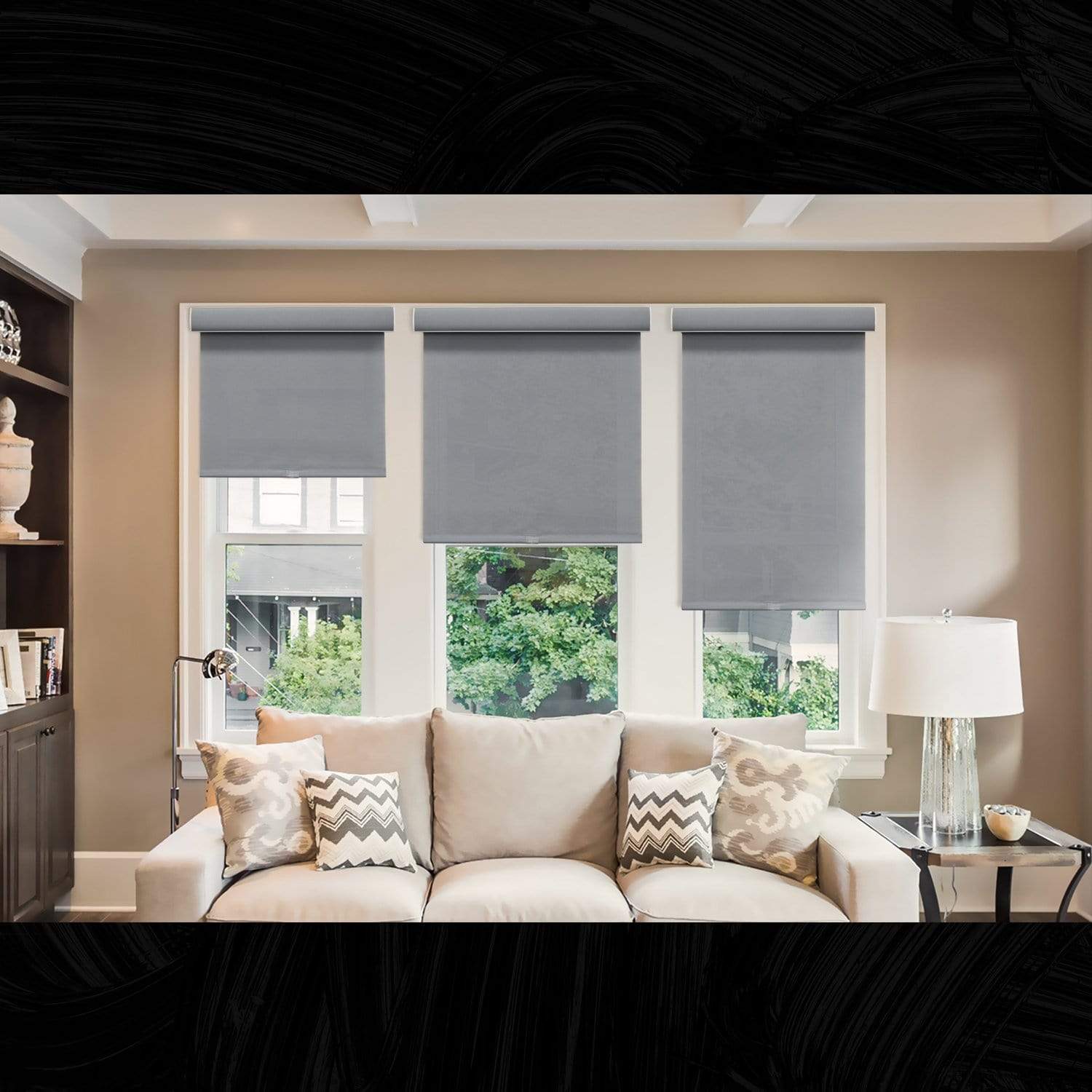 Chicology Roller Shades Pebble / 20"W X 72"H Cordless Roller Shades, Pebble RSDP2072