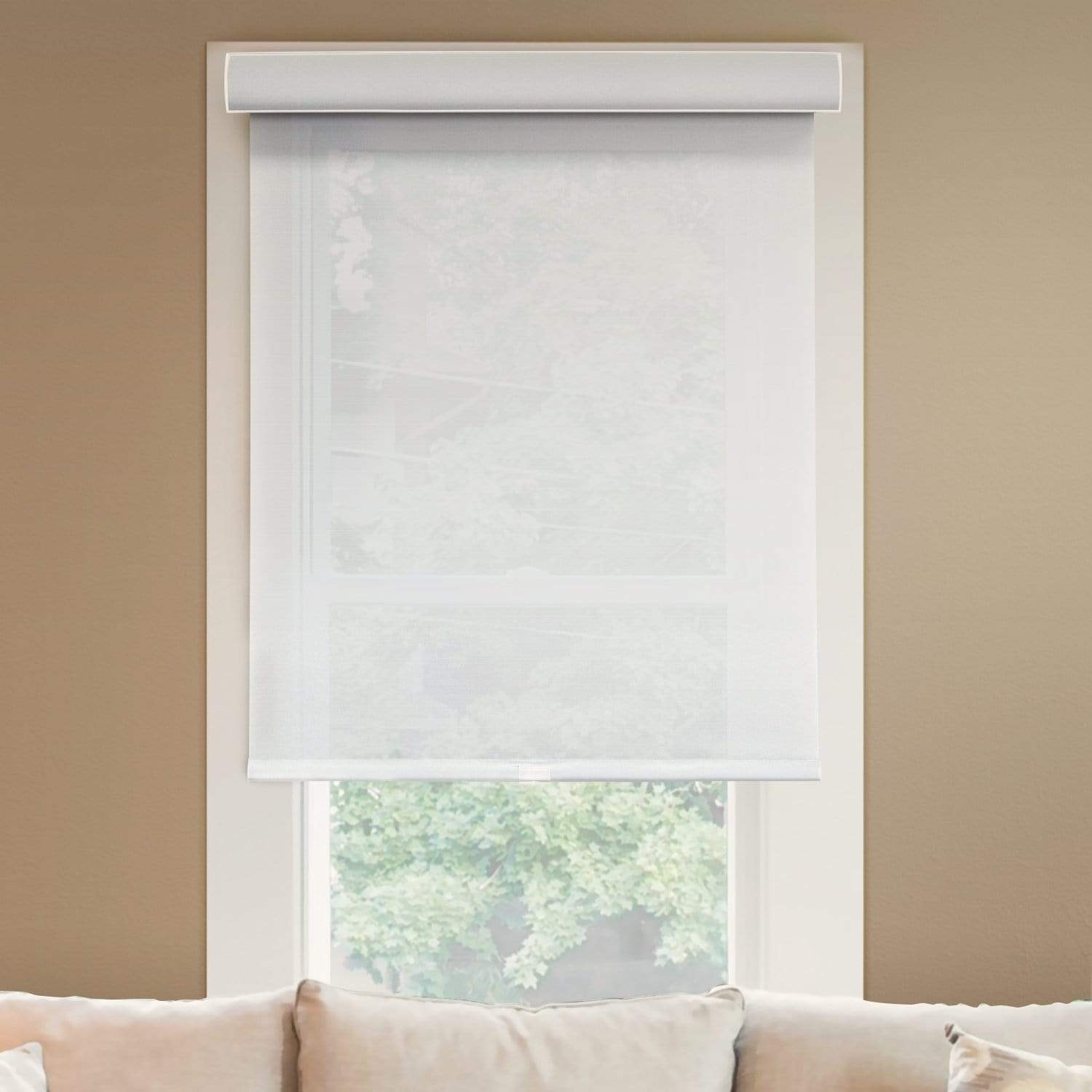 Chicology Roller Shades Magnolia / 20"W X 72"H Cordless Roller Shades, Magnolia RSDM2072