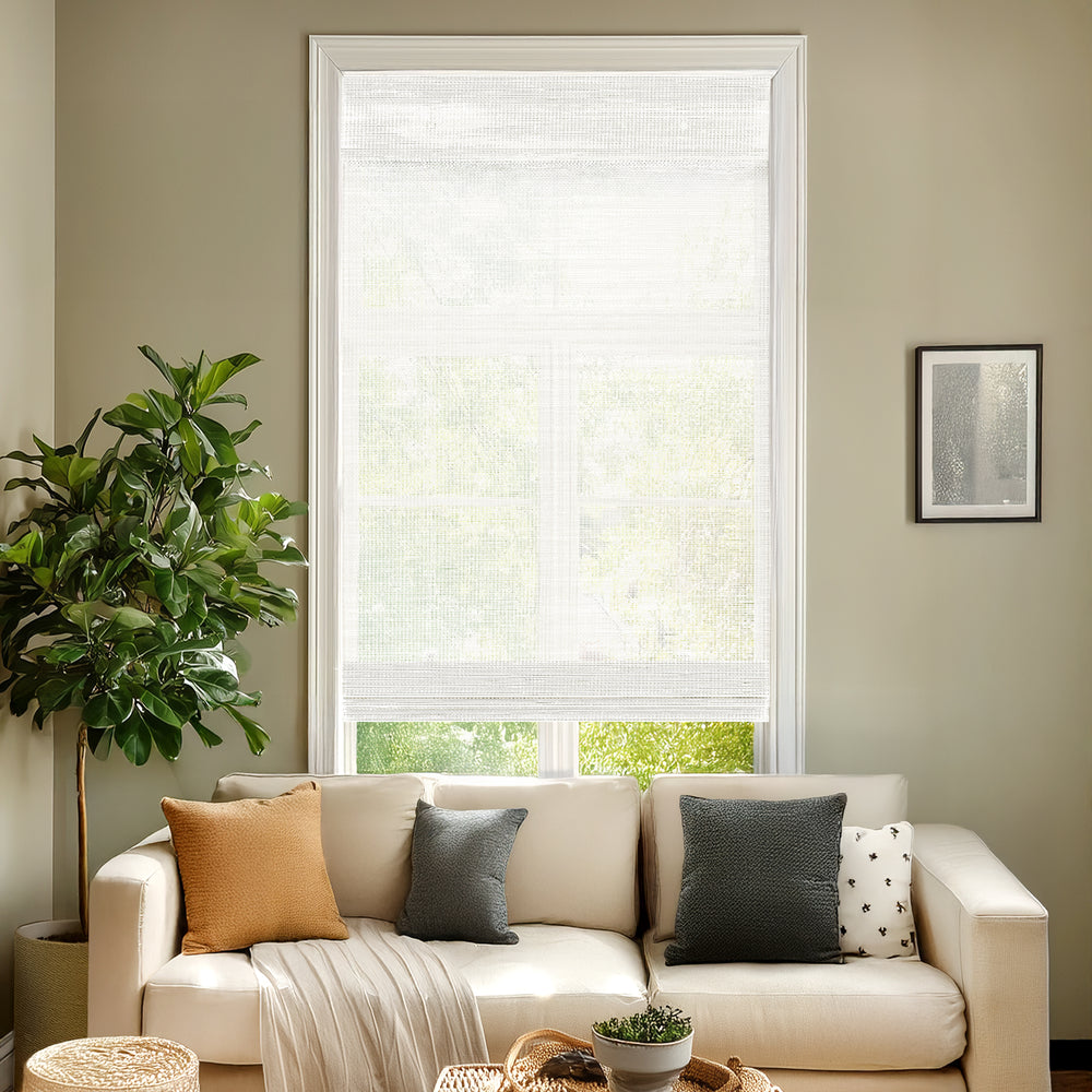 Custom Bamboo Shades – Light Filtering, Mesh