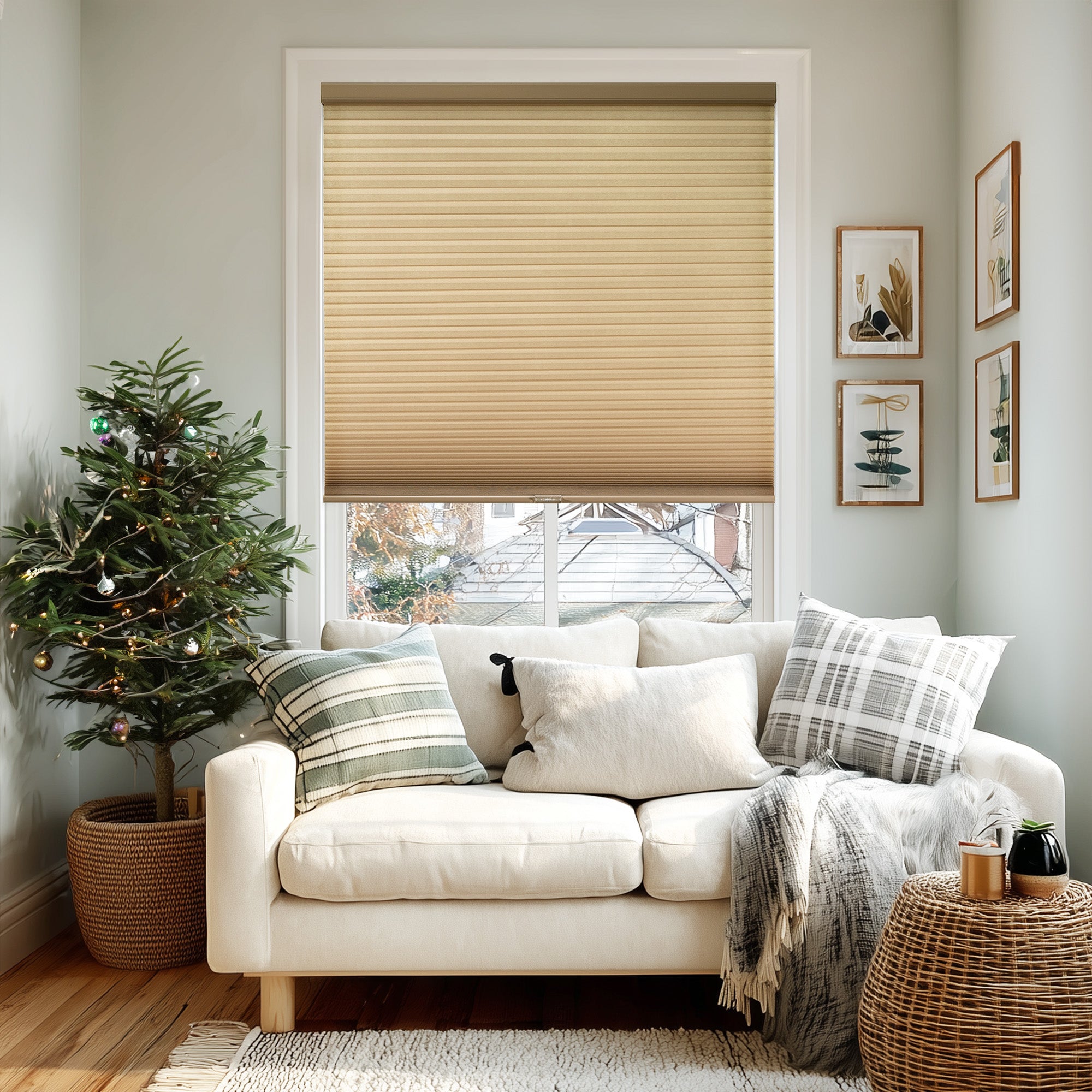 Custom Cellular Shades – Light Filtering, Morning Collection