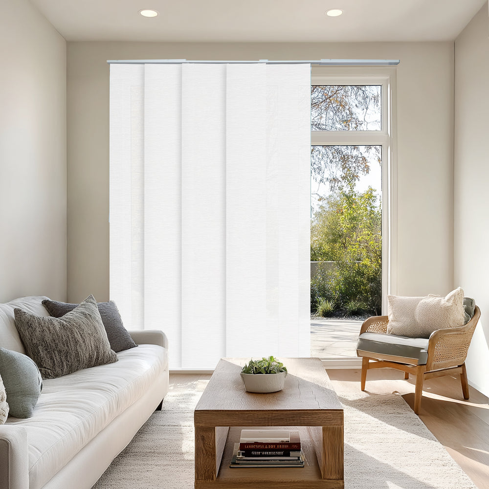 Panel Track Blinds - Light Filtering, 3D Weave