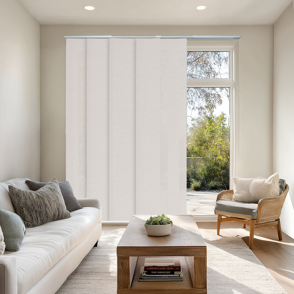 Panel Track Blinds - Light Filtering, 3D Weave