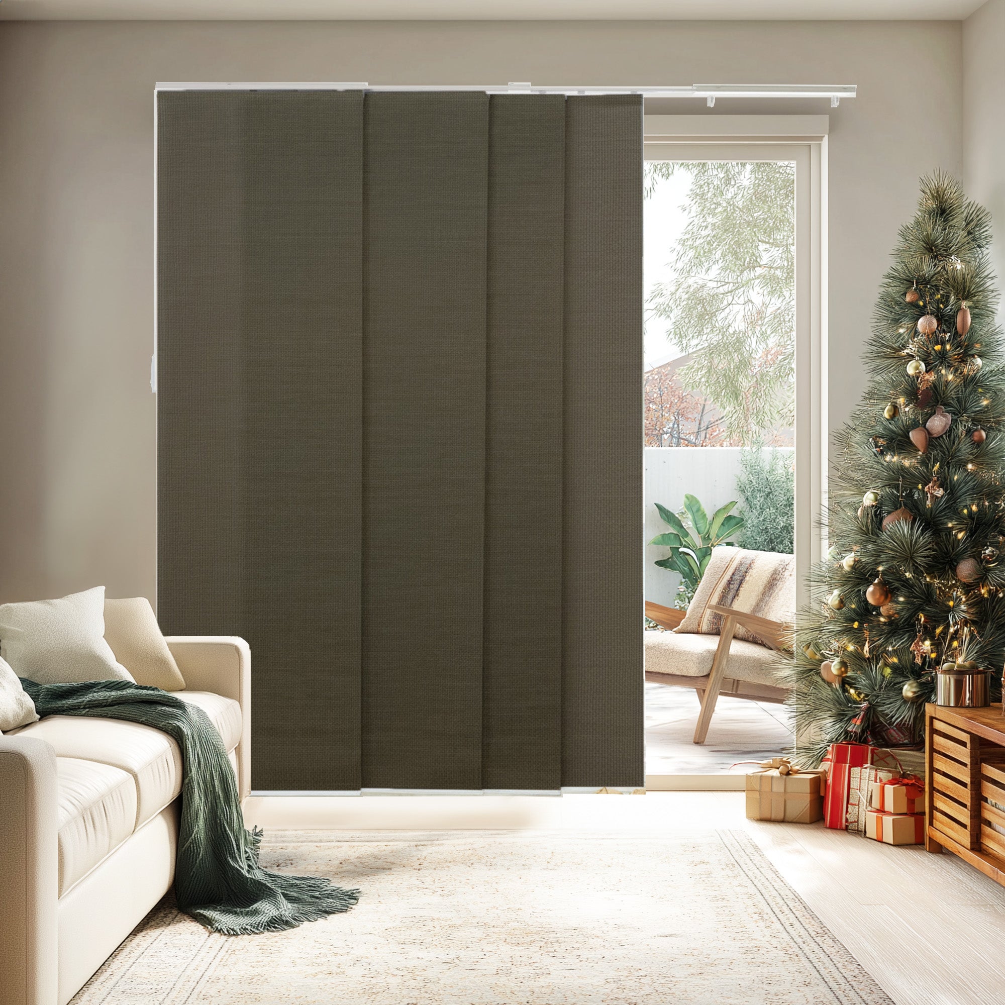 Panel Track Blinds - Light Filtering, Classic Woven