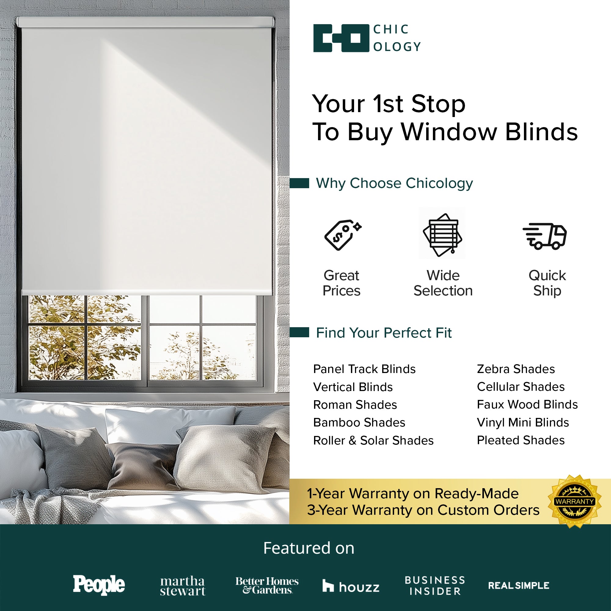 Roller Shades - Light Filtering, Embossed Weave, Chalk White