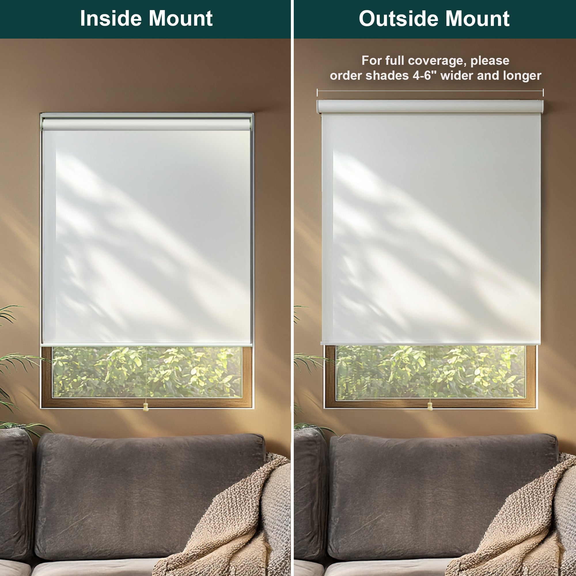 Cordless Roller Shades | Light Filtering, Urban White - 23