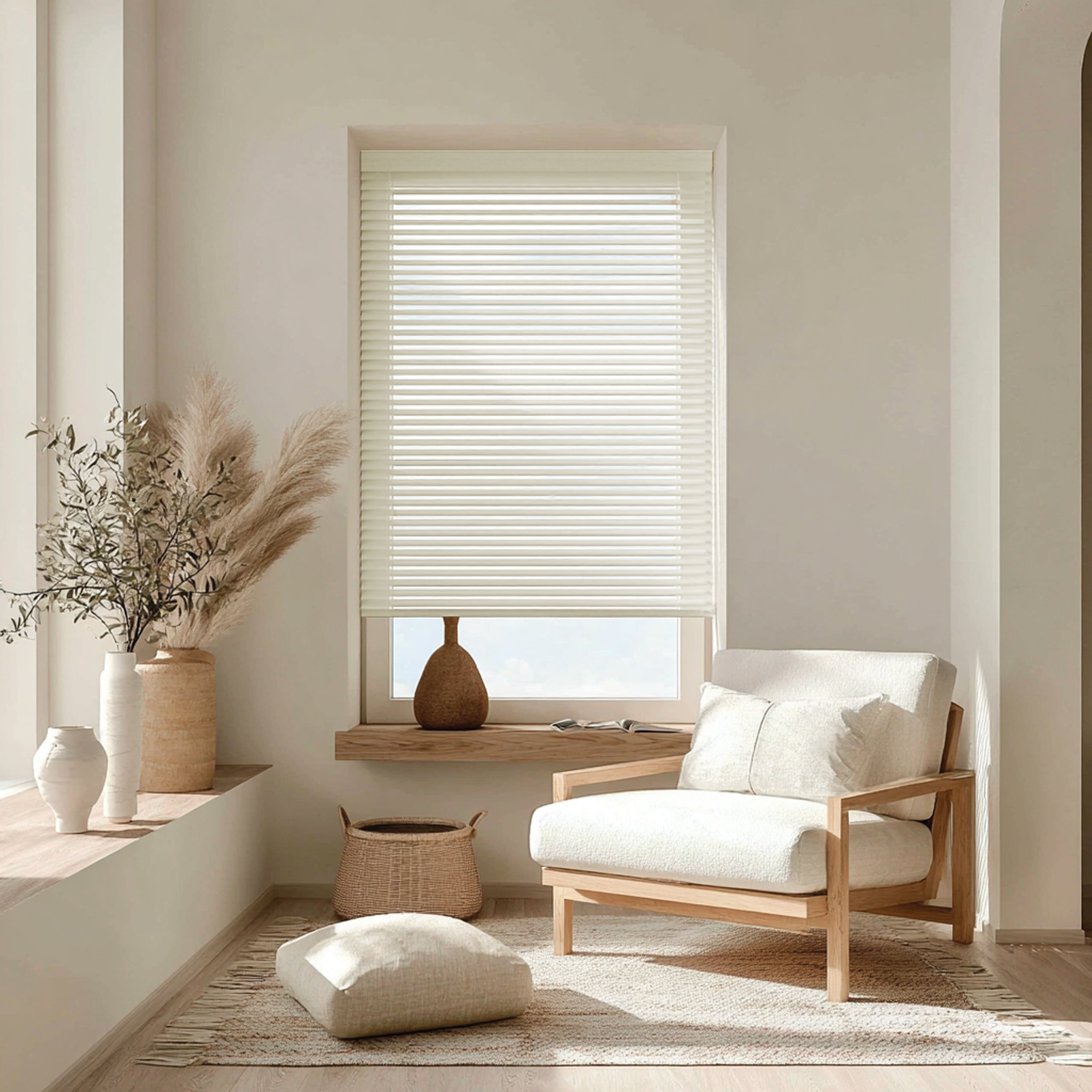Mini Blinds – Room Darkening, 1" Slats,  Alabaster