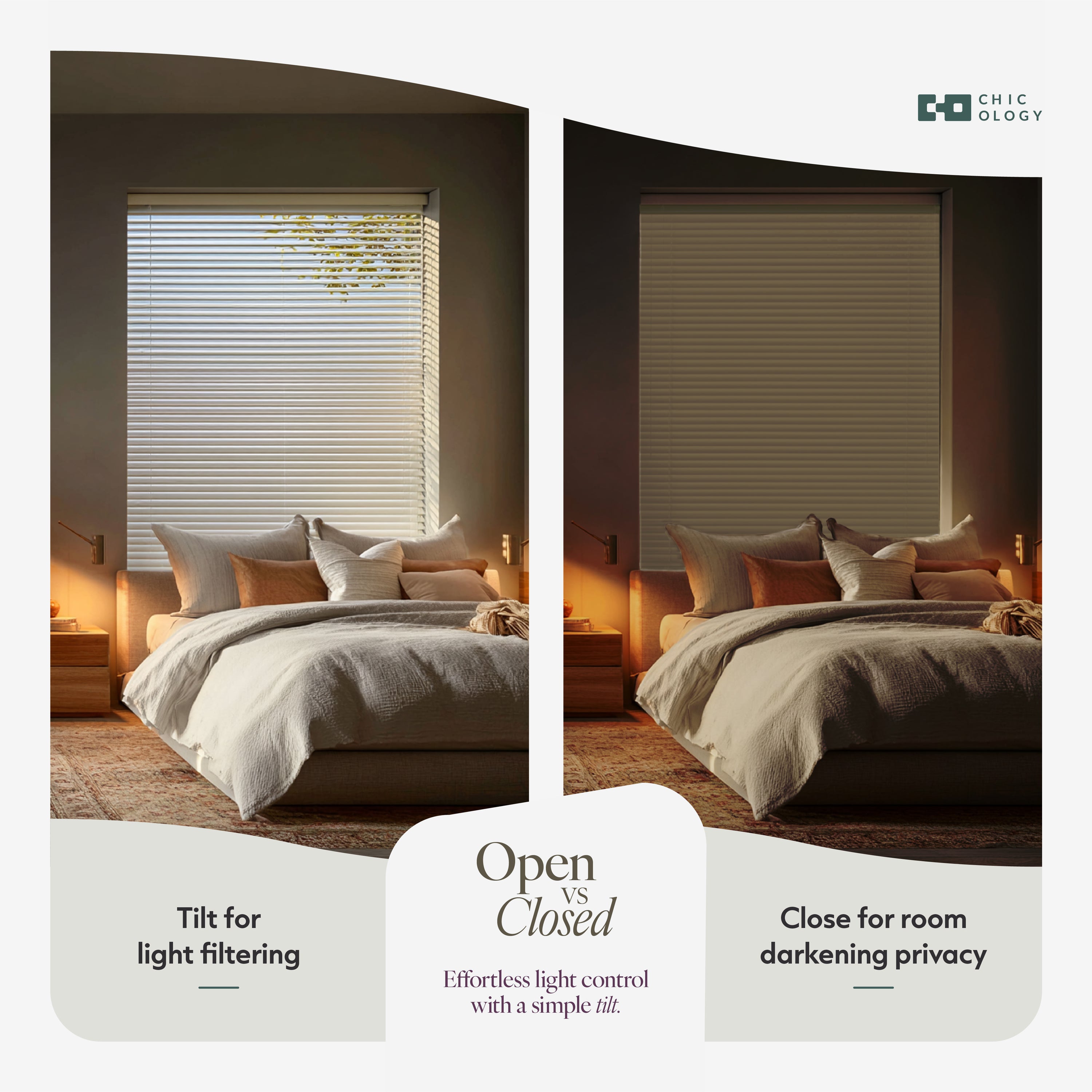 Mini Blinds – Room Darkening, 1" Slats,  Alabaster