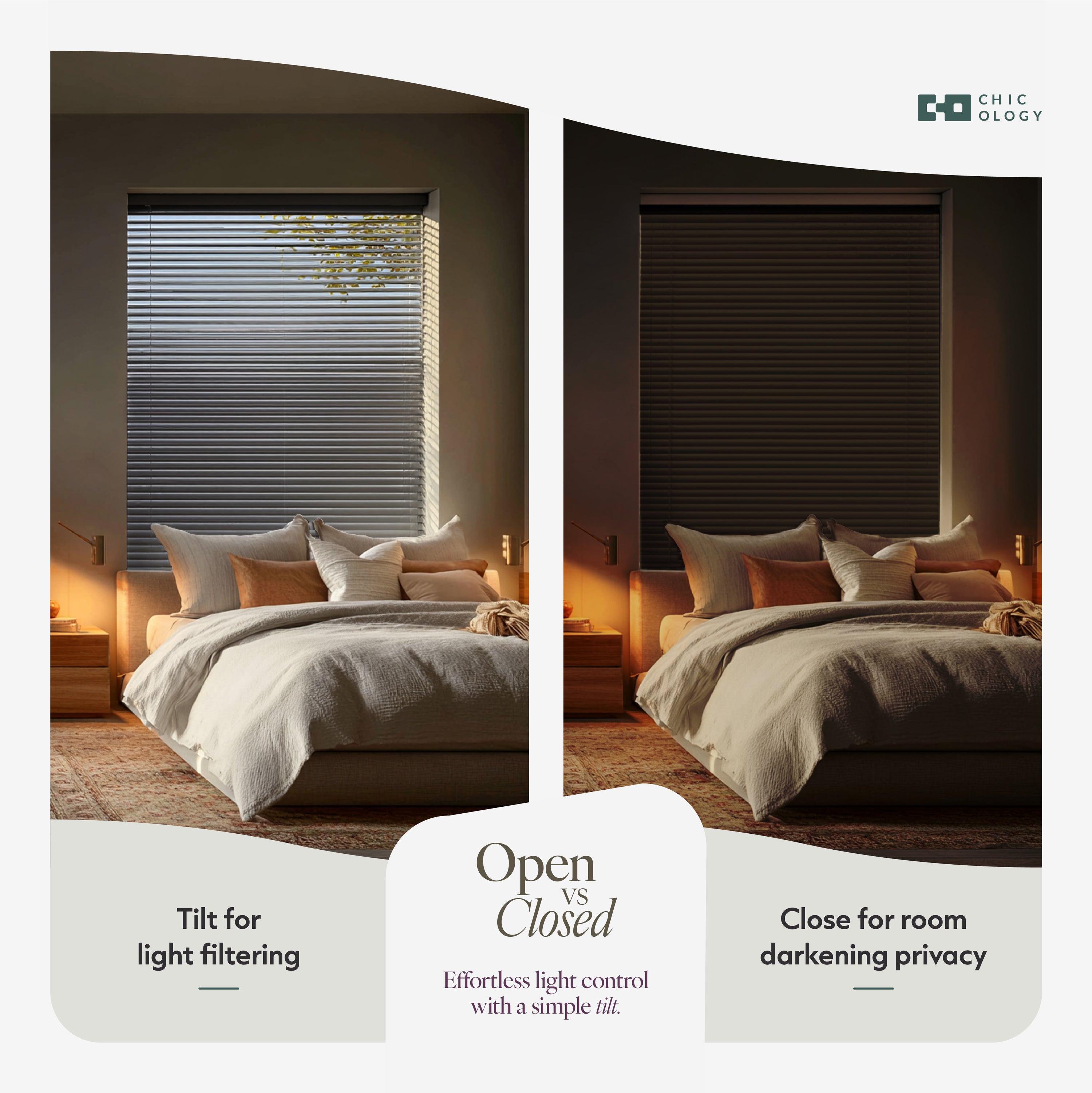 Mini Blinds – Room Darkening, 1" Slats,  Gray