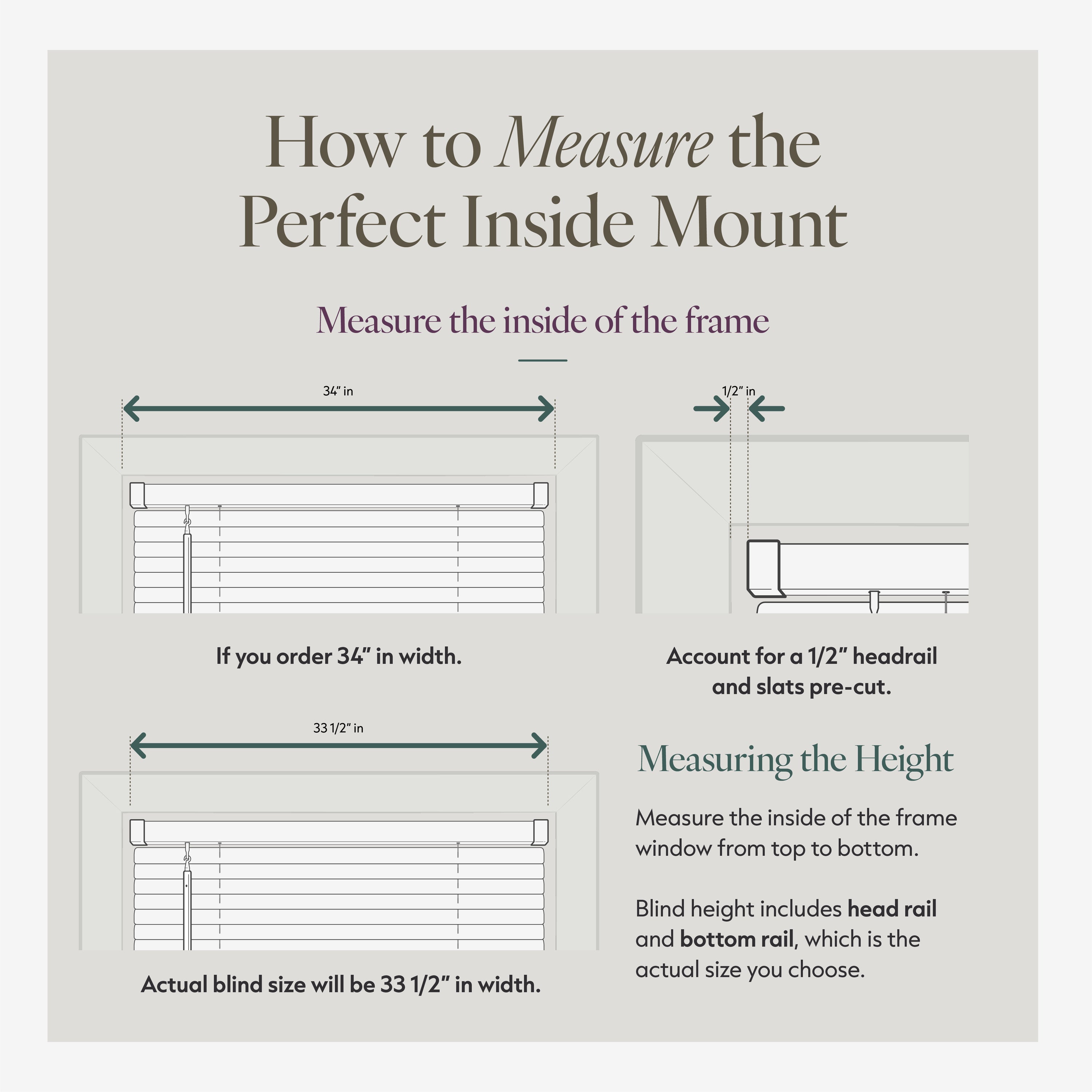 Mini Blinds – Room Darkening, 1" Slats,  Gray