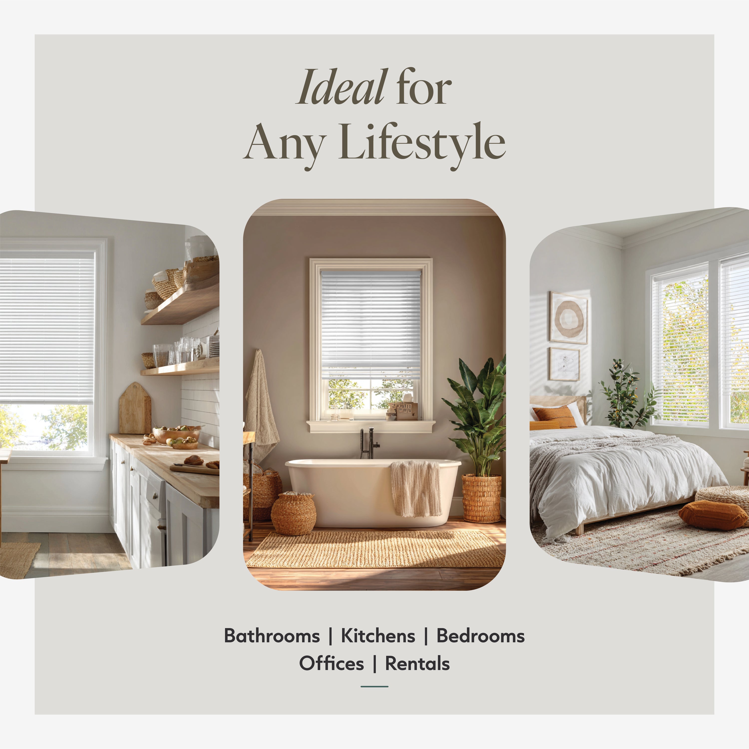 Mini Blinds – Room Darkening, 1" Slats,  White