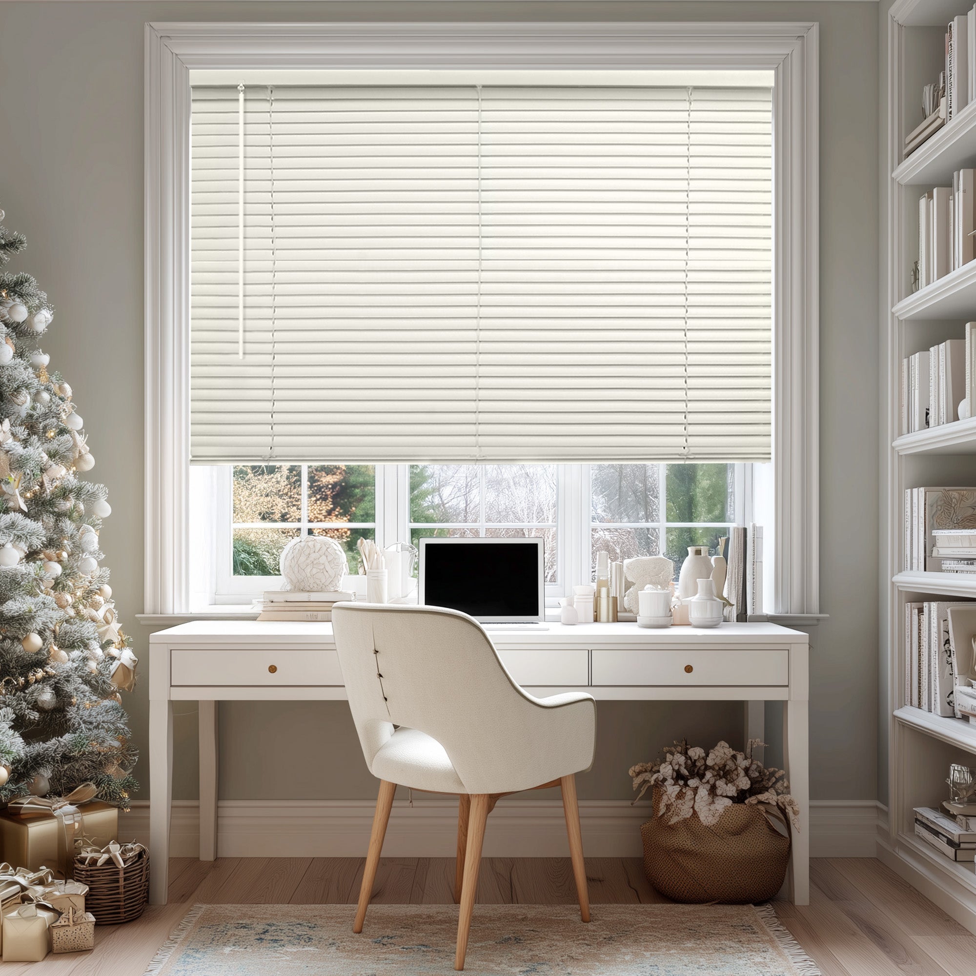 Mini Blinds – Room Darkening, 1" Slats,  Alabaster