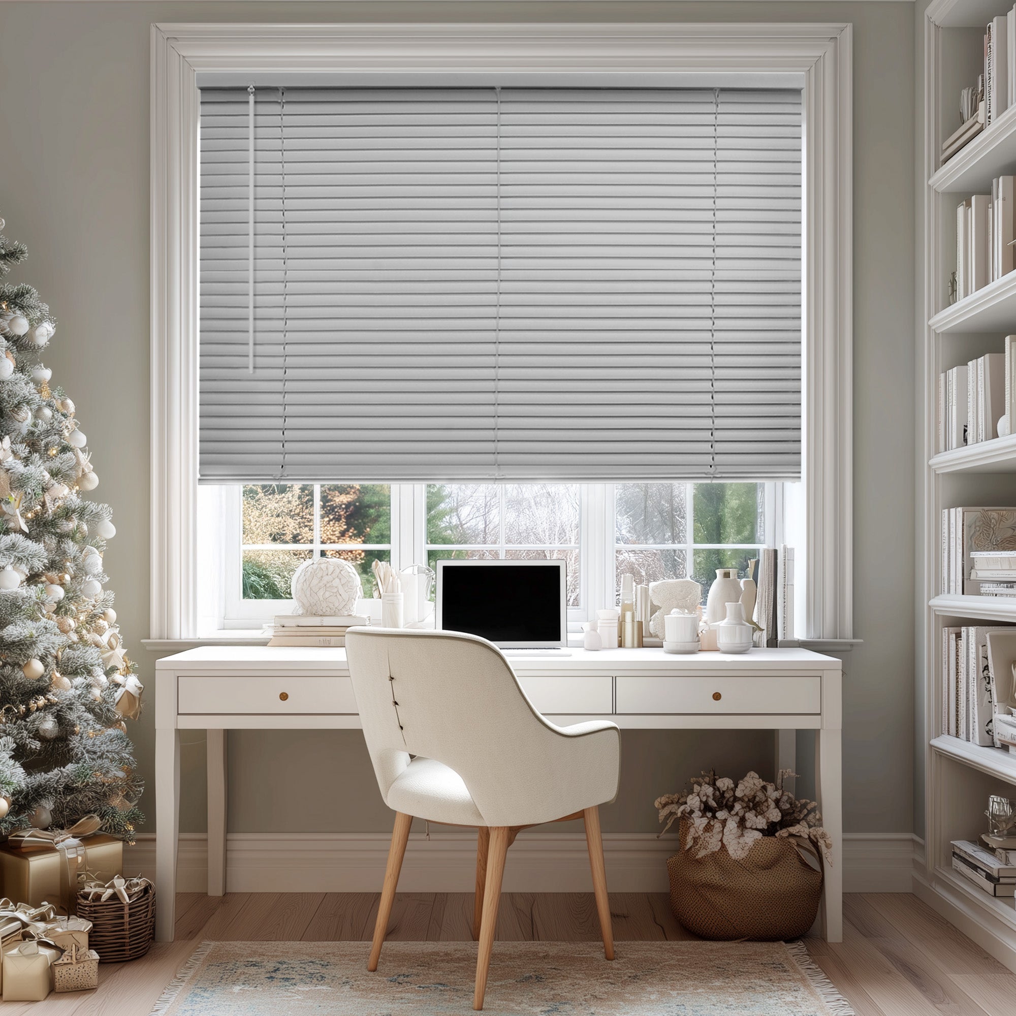 Mini Blinds – Room Darkening, 1" Slats,  Gray