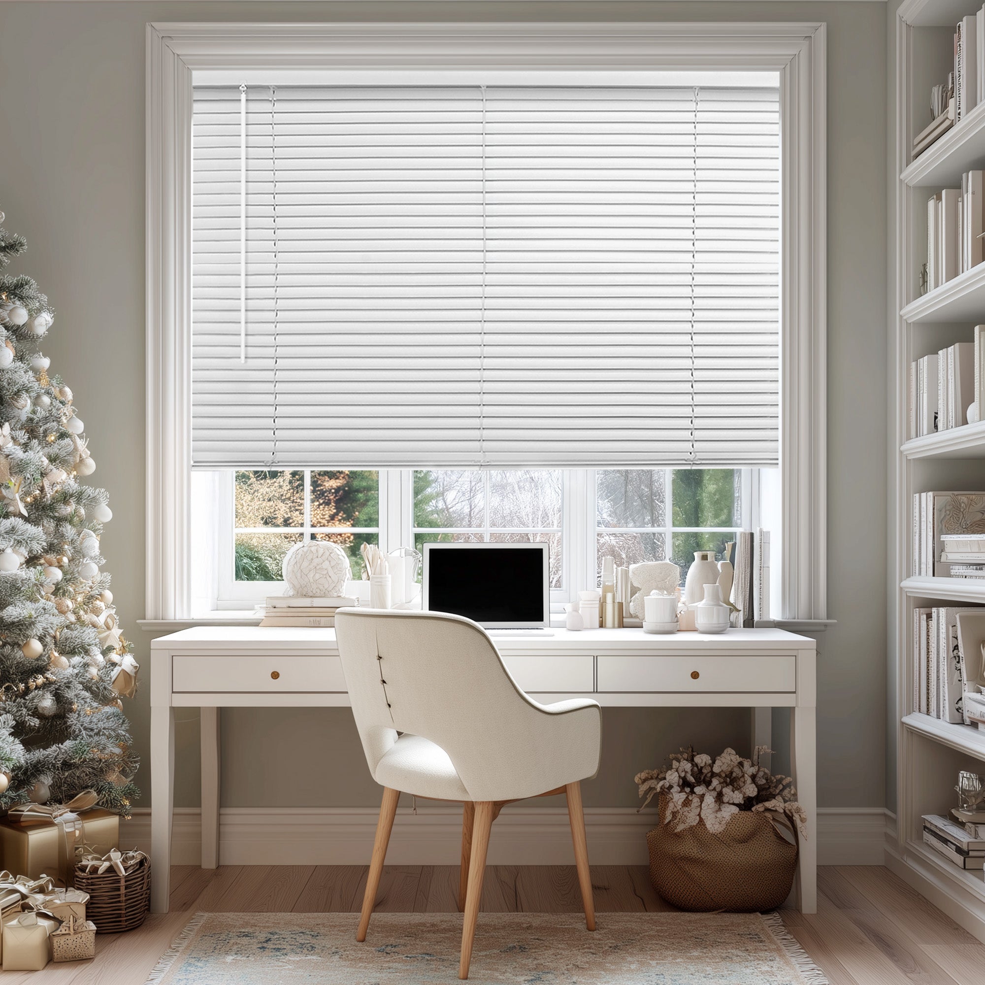 Mini Blinds – Room Darkening, 1" Slats,  White