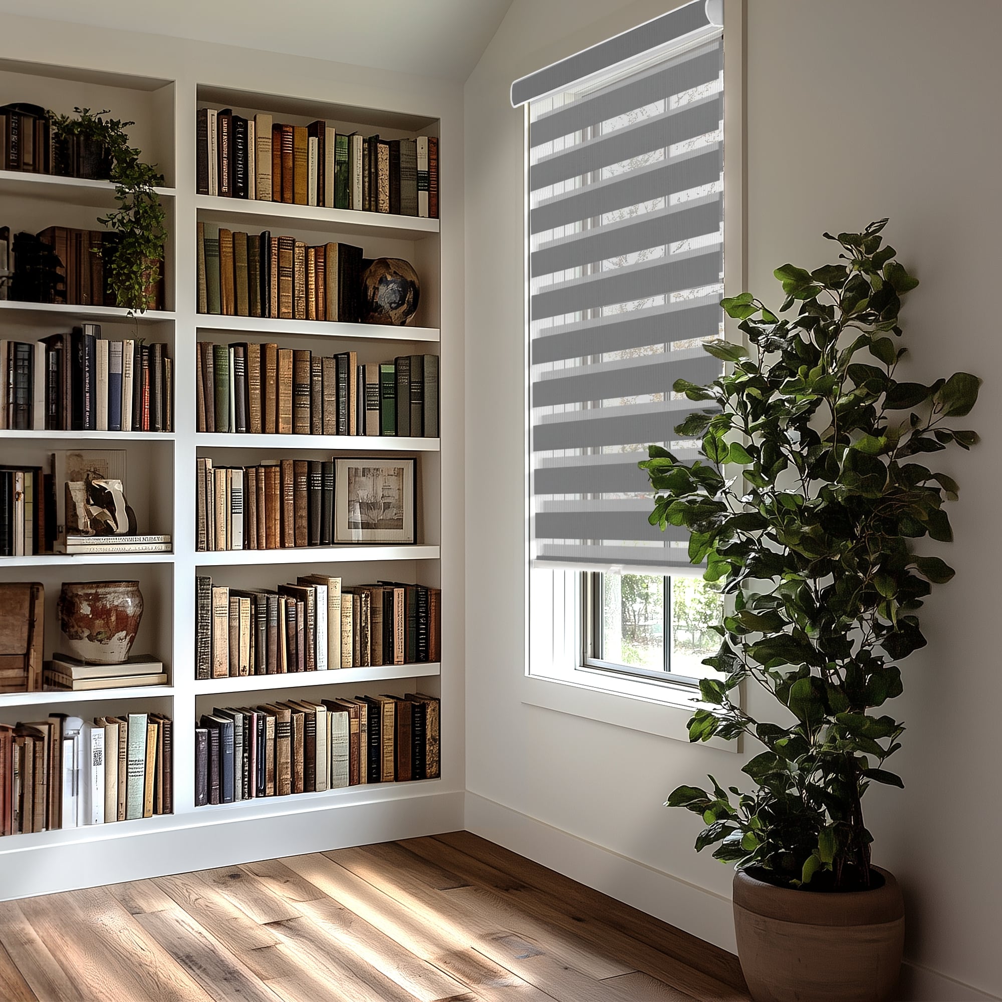 Light Filtering/Room Darkening Zebra Roller Shade – Chicology