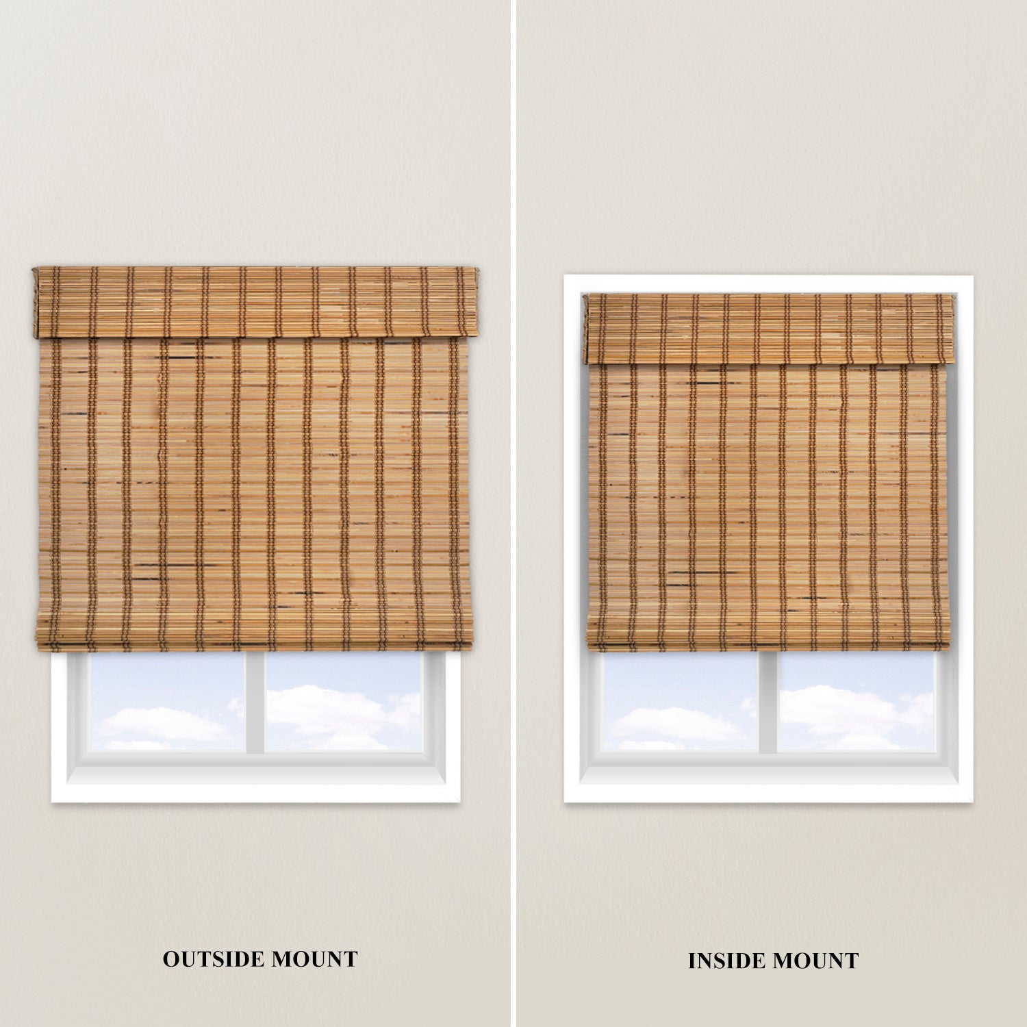 Custom Bamboo Shades – Light Filtering, Camel – Chicology