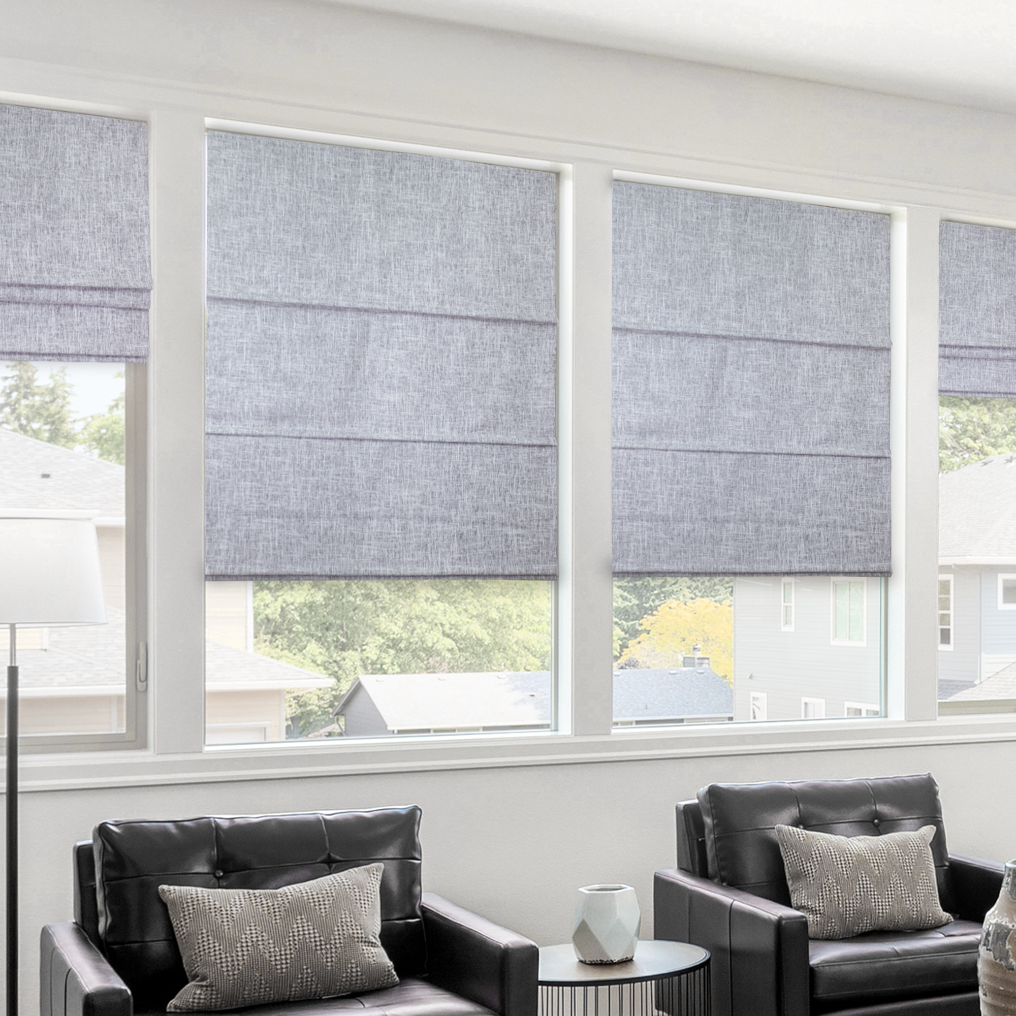 Ridge Wood Collection Cordless Roman Shades - Thumbnail 3