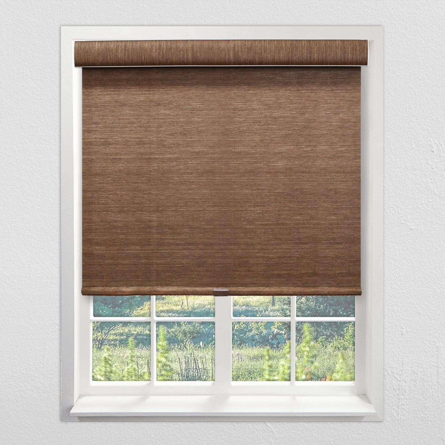 Cordless Roller Shades | Natural Woven, Felton Truffle - 20