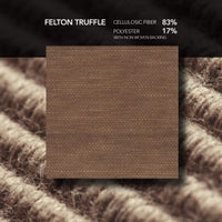 Chicology Roller Shades Felton Truffle / 20"W X 72"H Cordless Roller Shades, Felton Truffle RSDFT2072