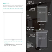 Chicology Roller Shades Felton Truffle / 20"W X 72"H Cordless Roller Shades, Felton Truffle RSDFT2072
